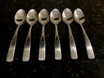 Cambridge Madison Satin Stainless Flatware Set Of Teaspoons 6". Fixed Price $29.95.