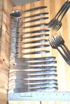 23 Pc. Japan CIF10 Stainless Flatware Fleur De Lis Vintage. Fixed Price $149.99.