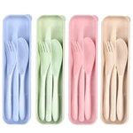 Lnrkai Travel Utensils With Case, 4 Sets Small, Pink,blue, Beige, Green. Fixed Price $11.65.