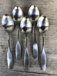 Set 6 Oneida Stainless Paul Revere Oval Soup Place Spoons 3/4. Fixed Price $24.95.