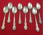 Imperial IM14 Stainless 8-TEASPOONS Floral Scrolls Flatware Korea. Fixed Price $20.39.