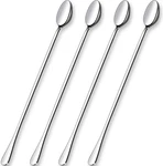 Glamfields 12-INCH Long Handle Mixing Iced Teaspoons, Cream Spoon,. Fixed Price $20.99.
