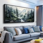 Zuitinghua Black Framed Canvas Wall Art For Living Room Large Decor .... Fixed Price $439.00.