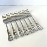 Hampton Silversmiths HSV111 Set Of 7 Stainless Steel Dinner Forks 8". Fixed Price $67.99.