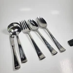 Gorham Stainless Flatware Column Frosted - 5PC Serving Set. Fixed Price $29.99.