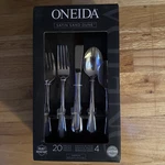 Satin Sand Dune 20-PIECE Flatware Set Service For 4. Fixed Price $42.50.