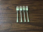 Royale By Dalia,lot Of 4 Salad FORKS,GLOSSY,18/10,STAINLESS,FREE Shipping.. Fixed Price $49.99.