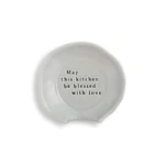 Demdaco Kitchen Blessings Ceramic Spoon Rest, 4.5 X 4"W. Fixed Price $10.95.