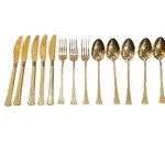 Kimco Japan Gold Tone Stainless Flatware Mixed Lot Knives Forks Spoons Vintage. Fixed Price $29.97.