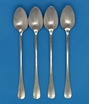 Set Of 4 Mikasa Legacy Glossy 18/0 Stainless Flatware Iced Tea Spoons 7-1/2". Fixed Price $15.99.