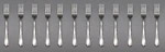 Set Of Twelve - Oneida Stainless Flatware Belle Rose Dinner Forks * Usa. Fixed Price $59.97.