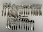 Oneida AA-13 Stainless Steel Flatware With Serving Pieces. Fixed Price $58.50.