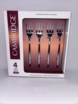 Cambridge Cocktail Forks Set Of 4 Stainless Steel Flatware.. Fixed Price $12.00.