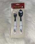 New 2006 Walt Disney Vintage Mickey Mouse Flatware Fork Spoon Set By Gibson. Fixed Price $16.99.