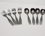 Annova Silverware 8 Pieces Unisex Kids Spoon Fork Dinosaurs 5.5" Stainless Steel. Fixed Price $14.95.