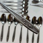 48 Pc Oneida Tender Rose Simeon & George H Rogers Stainless Flatware Set. Fixed Price $39.95.