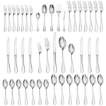 Kingstone 45-PC 18/10 Stainless Steel Silverware Set For W/ Serving Utensils. Fixed Price $169.98.
