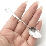 925 Sterling Silver Antique Art Deco Boston Twisted Coffee Spoon. Fixed Price $44.87.