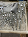 Stainless By Oneida Ltd Lot Of 72 Flatware Pcs From The 1960'S- Nice Condition.. Fixed Price $79.99.