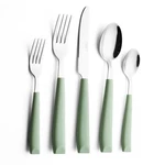 Annova Silverware Set Stainless Steel Colorful Handle Tableware Kitchen Flatware. Fixed Price $53.02.