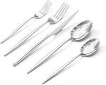 Silverware Set, 20-PIECE Flatware Cutlery Premium 18/10 Stainless Steel,. Fixed Price $65.99.