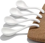 Asian Ceramic Soup Spoon, With Long Handle Easy Hold, Non-slip Bottom, For Ja. Fixed Price $20.99.