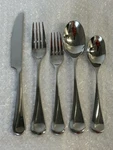 Dansk Tjorn Stainless Steel Flatware 5PC Place Set Knife Fork Spoon. Fixed Price $45.00.
