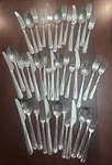 Lot Of 40 Ikea Stainless Flatware 22185 Forks Spoons Knives Set Service 10. Fixed Price $44.99.