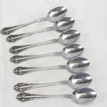 Orleans Silver ORL42 Teaspoons Stainless 6-1/4" Lot Of 7. Fixed Price $27.99.