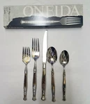 Oneida Act Stainless Flatware Place Setting Made Usa. Fixed Price $219.95.