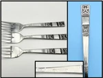 Lot Of 3 Stainless Steel Made Japan 6-1/4" Towle Silver TWS74 Salad Forks. Fixed Price $21.99.