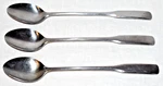Continental Silver Japan CSS14 Stainless Steel Flatware Iced Tea Spoons 7 3/8". Fixed Price $10.00.