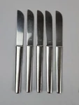 5 Pieces Arthur Salm Austria ASF2 Stainless Flatware Dinner Knife Mcm. Fixed Price $27.50.