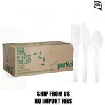 Perk Eco Compostable Pla Assorted Cutlery, Medium-weight, White, 360/PACK (PK562. Fixed Price $16.95.
