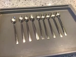 Lot Of 9 N.s.co Nsco National 18-8 Stainless Flatware Iced Tea Spoons 7 3/8. Fixed Price $15.72.