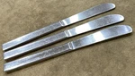 Pier Imports Stainless Serrated Dinner Knives Metro 3 Pieces 8 1/2" Japan. Fixed Price $9.00.