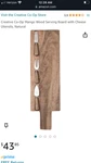 Creative Co-op Mango Wood Serving Board With Cheese Cutting Utensils. Fixed Price $35.00.