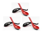 Japanbargain 4623X6, Lot Of Soup Spoons Asian Japanese 6.5 Inch, Red Black. Fixed Price $16.99.