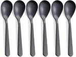 Matte Black Demitasse Espresso Coffee Spoons, Stainless Steel Satin Finish, Mini. Fixed Price $12.90.