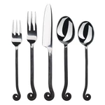Gourmet Settings 20-PIECE Flatware Treble Clef Collection Black Silverware Cu.... Fixed Price $115.90.