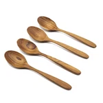 Faay 4 Pcs Teak Wooden Spoons, 8 Inch Soup Handcraft From High Mo.... Fixed Price $21.81.