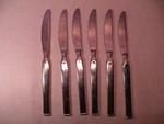 Set Of 6 Oneida Simplicity 18/10 Stainless Flatware Dinner Knives 9 1/4 GB3. Fixed Price $38.89.