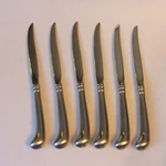 Towle TWS47 Set 6 Steak Knives Satin Stainless Steel Pistol Handle 9 Inch. Fixed Price $19.99.