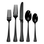 Lenox 893677 Portola Black 20-PIECE Flatware Set Kitchen. Fixed Price $133.90.