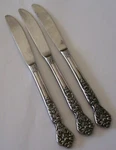 3 Dinner Knife Versailles Stainless Glossy Flowers Merchandise Service Msi Japan. Fixed Price $24.99.