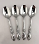 Oneida Wordsworth 4PC Dinner Spoon Set 18/0 Stainless Flatware Silverware Floral. Fixed Price $10.99.