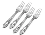 Wallace Set Of 4 Stainless Appetizer Forks - Antique Baroque. Fixed Price $24.50.