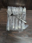 Oneida Pluma Flatware 6 Forks Stainless Steel. Fixed Price $20.00.