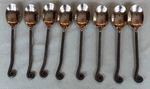 Gourmet Settings Treble Clef Teaspoon's 7.5" Stainless Flatware Of 8. Fixed Price $35.00.