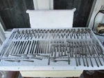 Large 110 Piece Set Of 732 731 736 Nsf Tramontina Brazil Stainless Flatware!. Fixed Price $68.88.